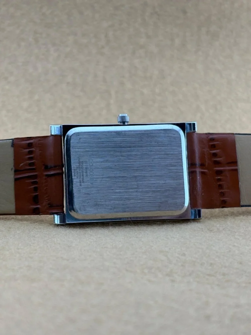 OLIVE GREEN SILVER VINTAGE Seiko slim Quartz men's wristwatch